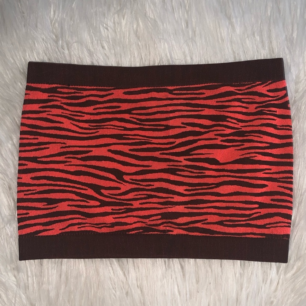 Tiger print tube top